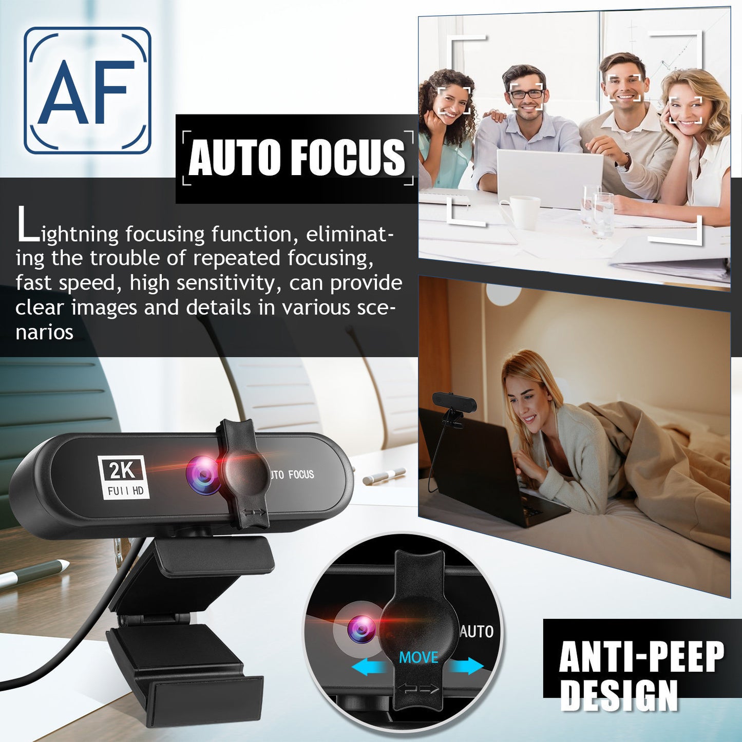 4K USB-Webcam mit Mikrofon
