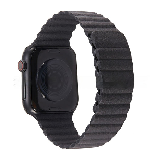 Magnetic Leather Bands for Apple Watch 8/9/10